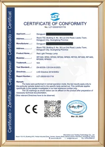 Vista previa redactada del documento CE y LVD que conserva Dongguan