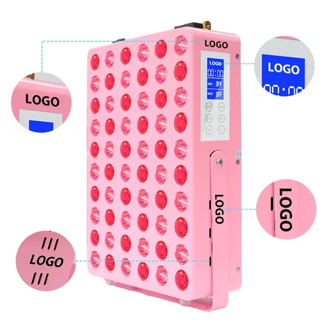 Ejemplos de ubicación del logotipo y el color de la carcasa del panel