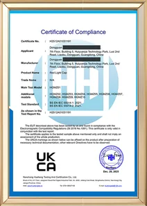 Vista previa redactada del documento UKCA y EMC que conserva Dongguan