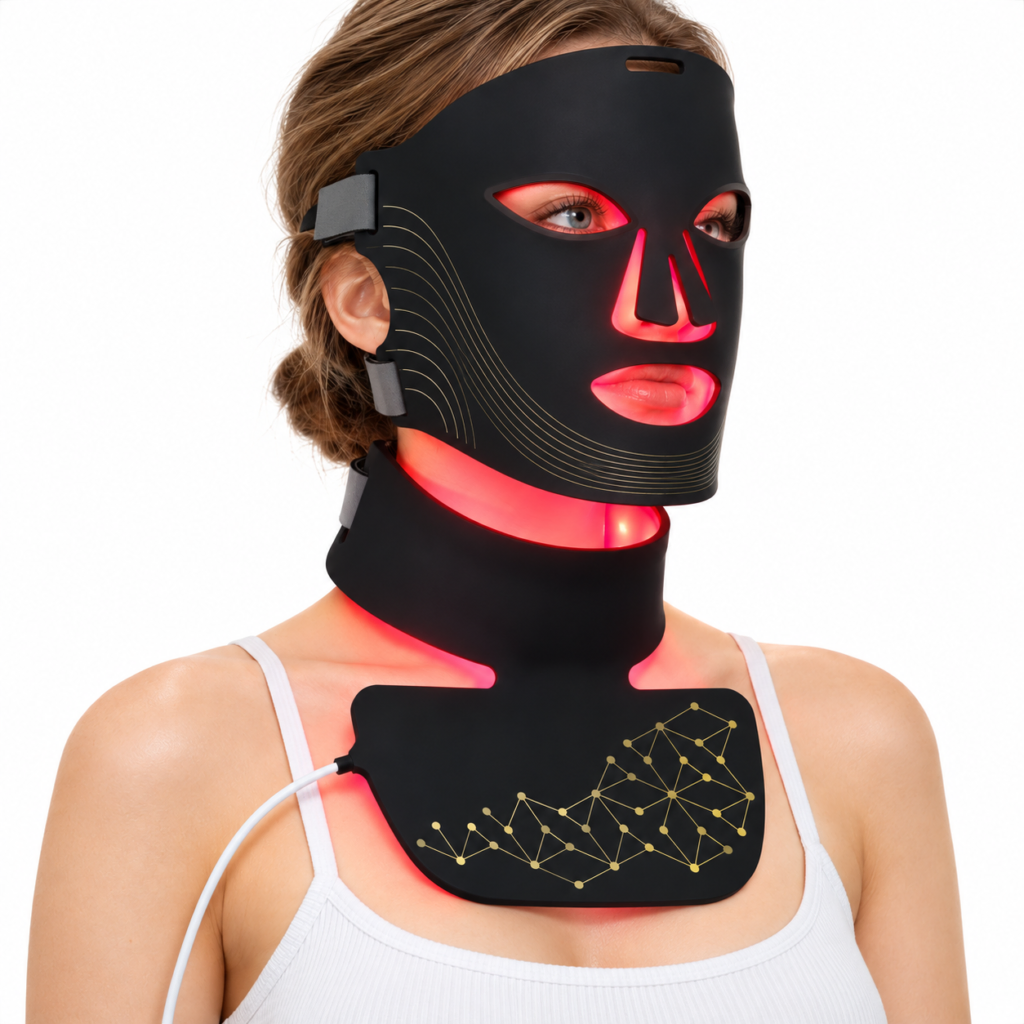 Neck & Chest Light Mask — product construction reference