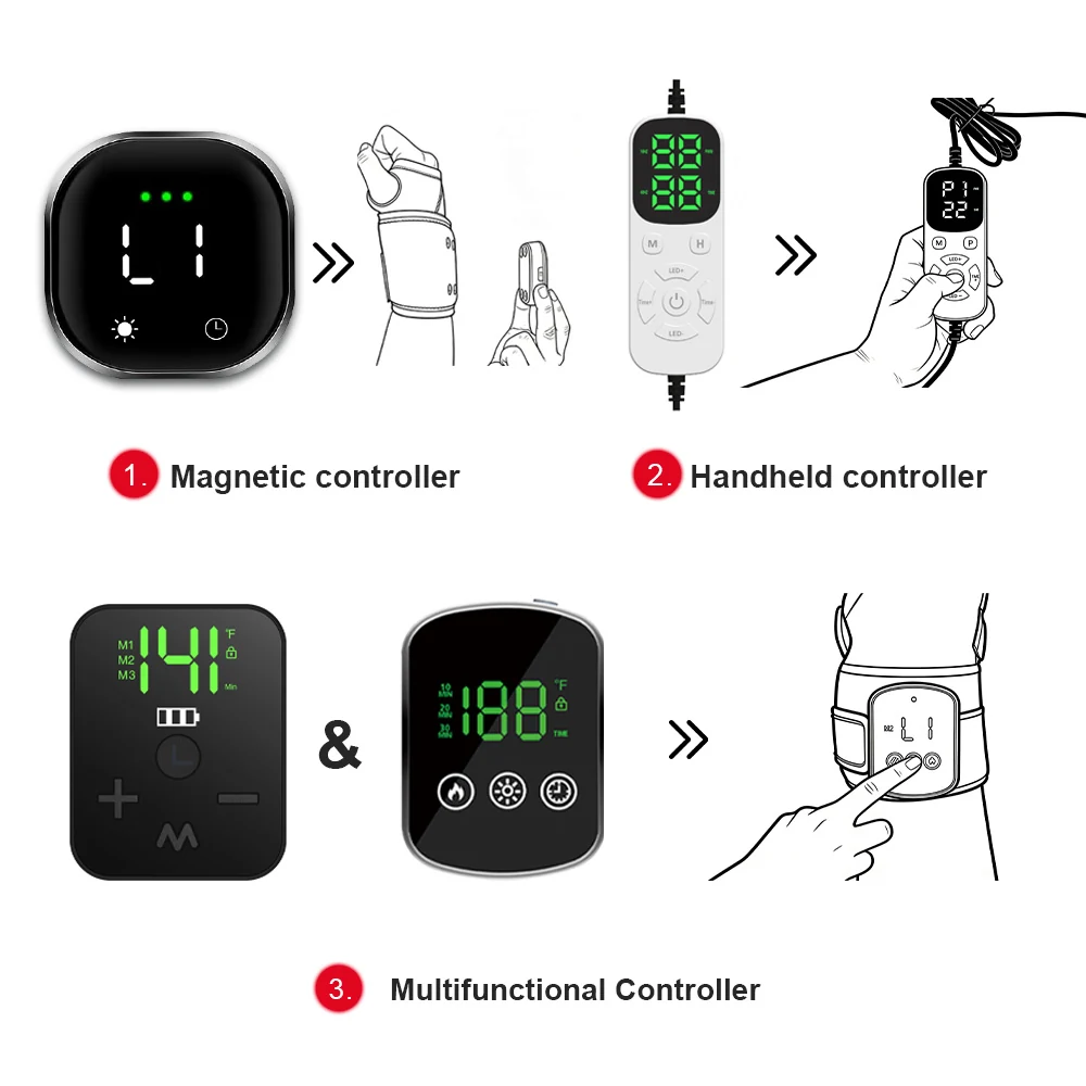 Examples of handheld magnetic and multifunction controllers