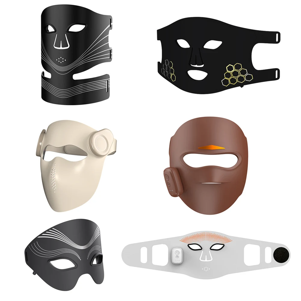 Examples of mask shapes and strap construction