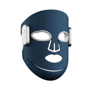 Blue red light therapy face mask with side control modules